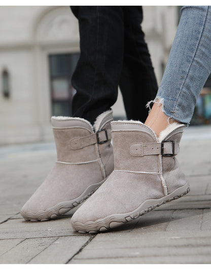KAEGREEL WarmEase Pro™ – Wide Fit Suede Easy-On Winter Boots