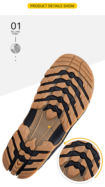 Männer warme Baumwollschuhe Schneeschuhe im Freien ohne Schlupf und wasserdichte Winterschuhe wandern