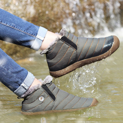 Kaegreel Unisex Waterproof Warm Plush Lined Outdoor Snow Ankle Boots
