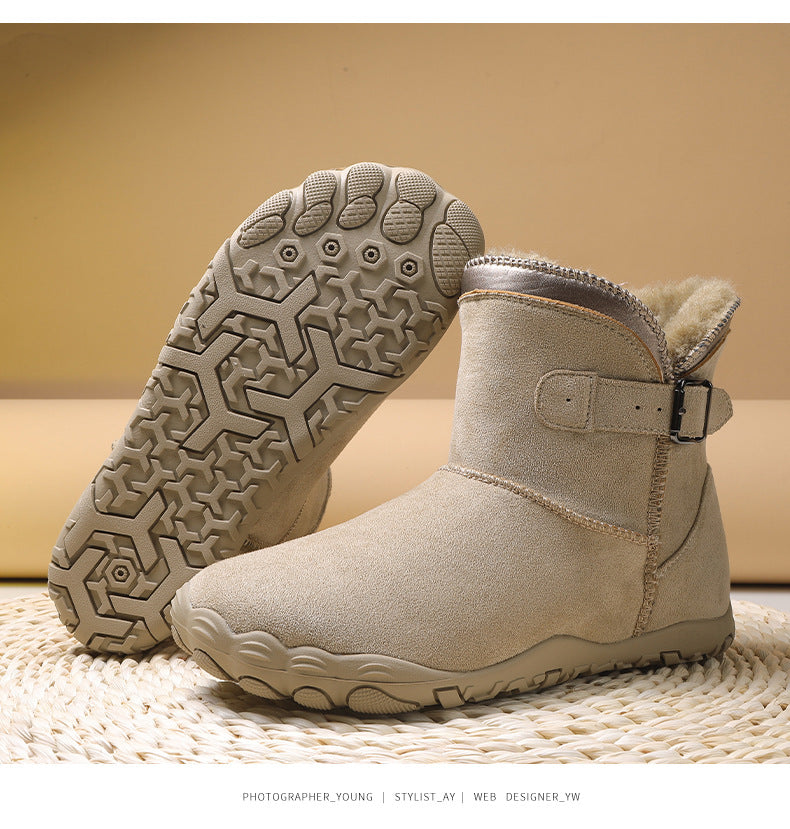 KAEGREEL WarmEase Pro™ – Wide Fit Suede Easy-On Winter Boots