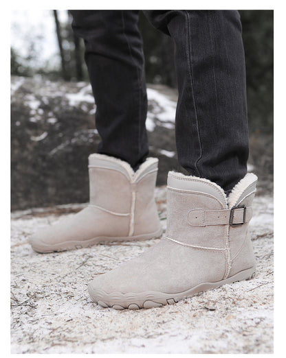 KAEGREEL WarmEase Pro™ – Wide Fit Suede Easy-On Winter Boots