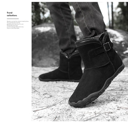 KAEGREEL WarmEase Pro™ – Wide Fit Suede Easy-On Winter Boots