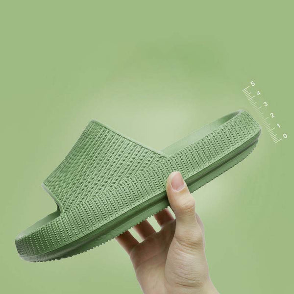 Men Women Home Slippers Thick-sole Soft Feeling Non-slip Couples Sandals (Unisex)