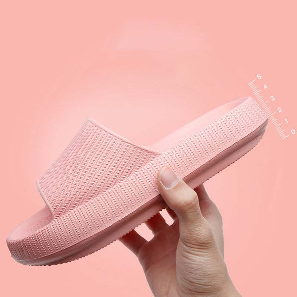 Men Women Home Slippers Thick-sole Soft Feeling Non-slip Couples Sandals (Unisex)