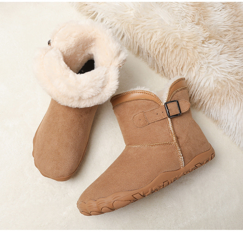 KAEGREEL WarmEase Pro™ – Wide Fit Suede Easy-On Winter Boots