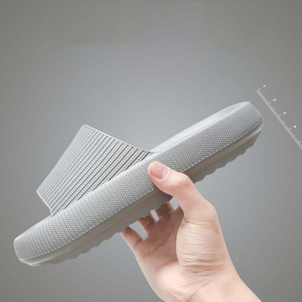 Men Women Home Slippers Thick-sole Soft Feeling Non-slip Couples Sandals (Unisex)