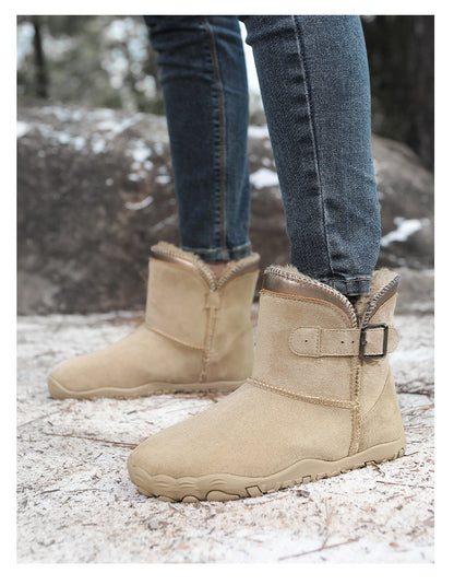 KAEGREEL WarmEase Pro™ – Wide Fit Suede Easy-On Winter Boots