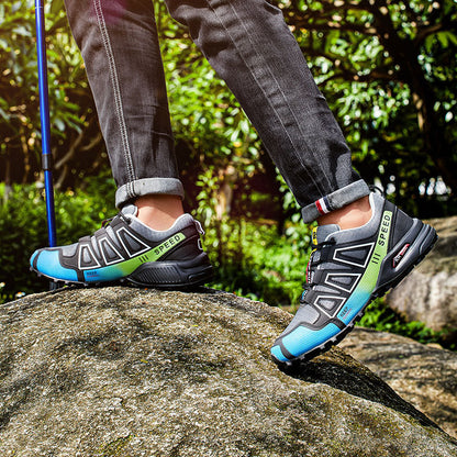 2025 春季新款登山鞋户外鞋男超轻便透气减震越野徒步鞋骑行鞋男子