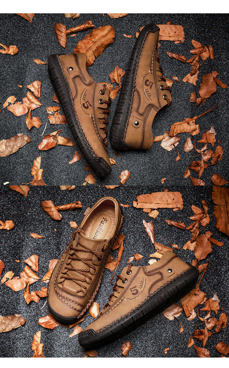 Kaegreel da uomo in microfibra in pelle di cuoio comfort comfort morbido scarpe da ginnastica casual