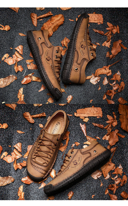 Kaegreel da uomo in microfibra in pelle di cuoio comfort comfort morbido scarpe da ginnastica casual