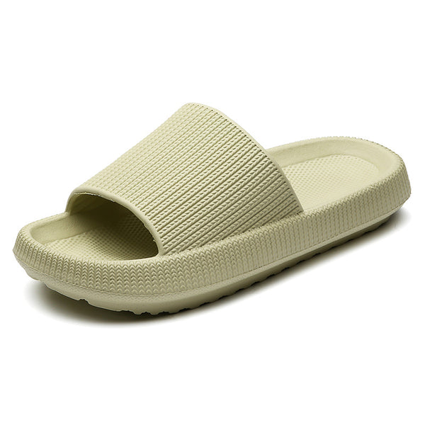 Men Women Home Slippers Thick-sole Soft Feeling Non-slip Couples Sandals (Unisex)