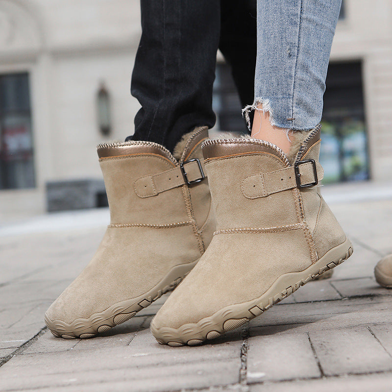 KAEGREEL WarmEase Pro™ – Wide Fit Suede Easy-On Winter Boots