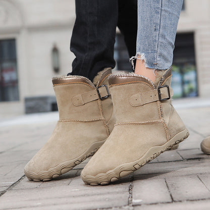 KAEGREEL WarmEase Pro™ – Wide Fit Suede Easy-On Winter Boots