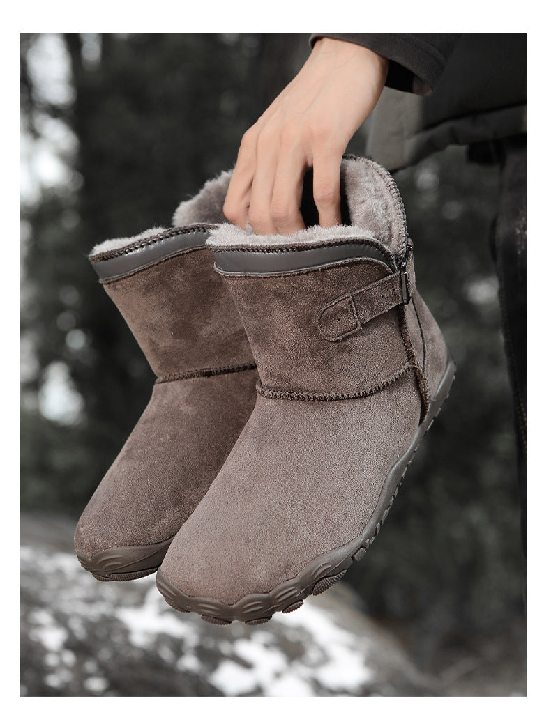 KAEGREEL WarmEase Pro™ – Wide Fit Suede Easy-On Winter Boots