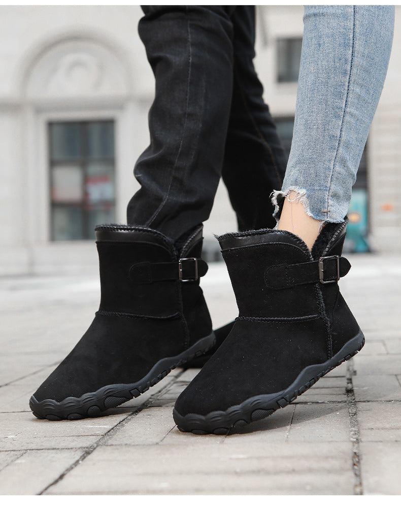 KAEGREEL WarmEase Pro™ – Wide Fit Suede Easy-On Winter Boots