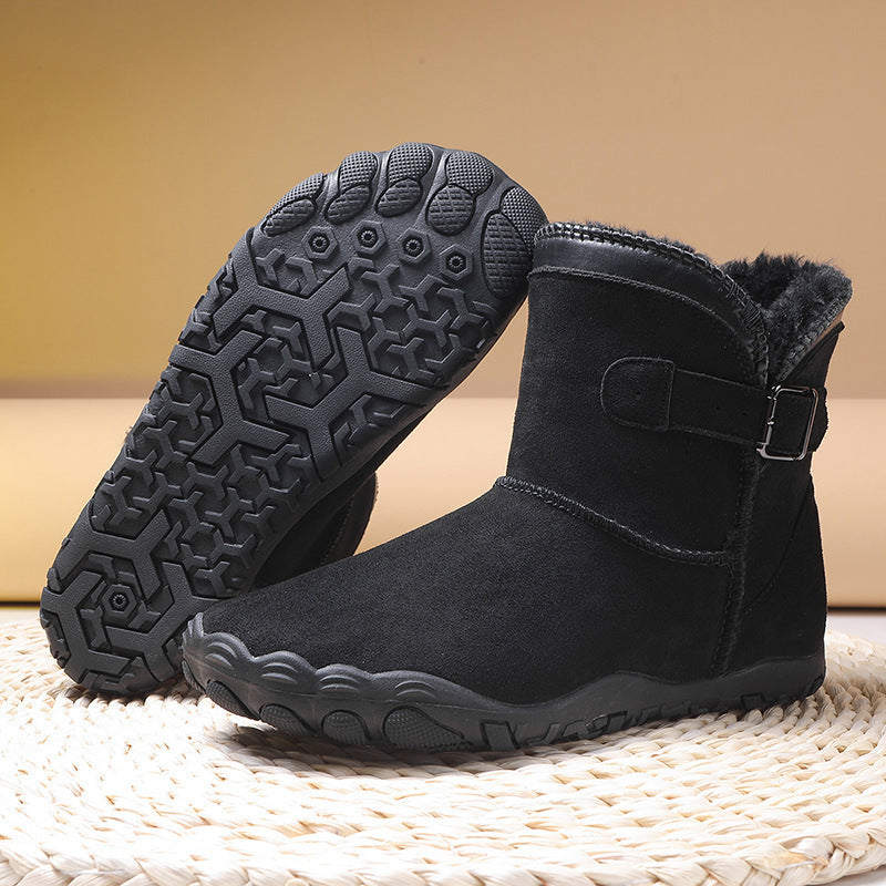 KAEGREEL WarmEase Pro™ – Wide Fit Suede Easy-On Winter Boots
