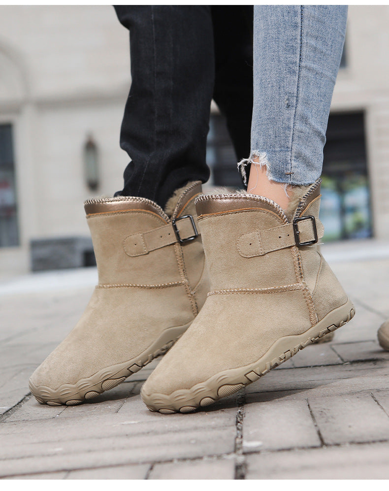 KAEGREEL WarmEase Pro™ – Wide Fit Suede Easy-On Winter Boots