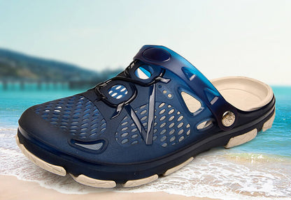 Kaegreel Men's Hollow Out Breathable Light Weight Beach Casual Sandals