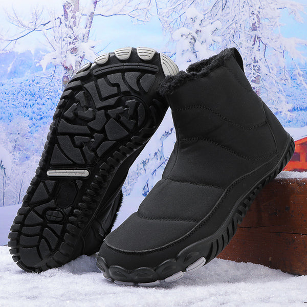 Botas de nieve Invierno calientes al aire libre zapatos informales de senderismo para usar zapatillas de invierno sin deslizamiento resistentes e impermeables (unisex)