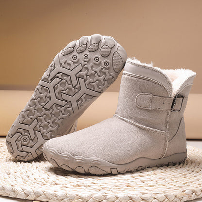 KAEGREEL WarmEase Pro™ – Wide Fit Suede Easy-On Winter Boots