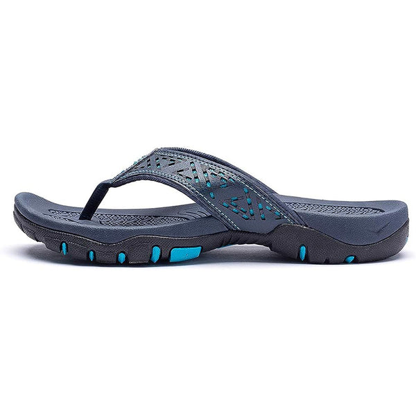 kaegreel leather sandals slippers 31405 blue