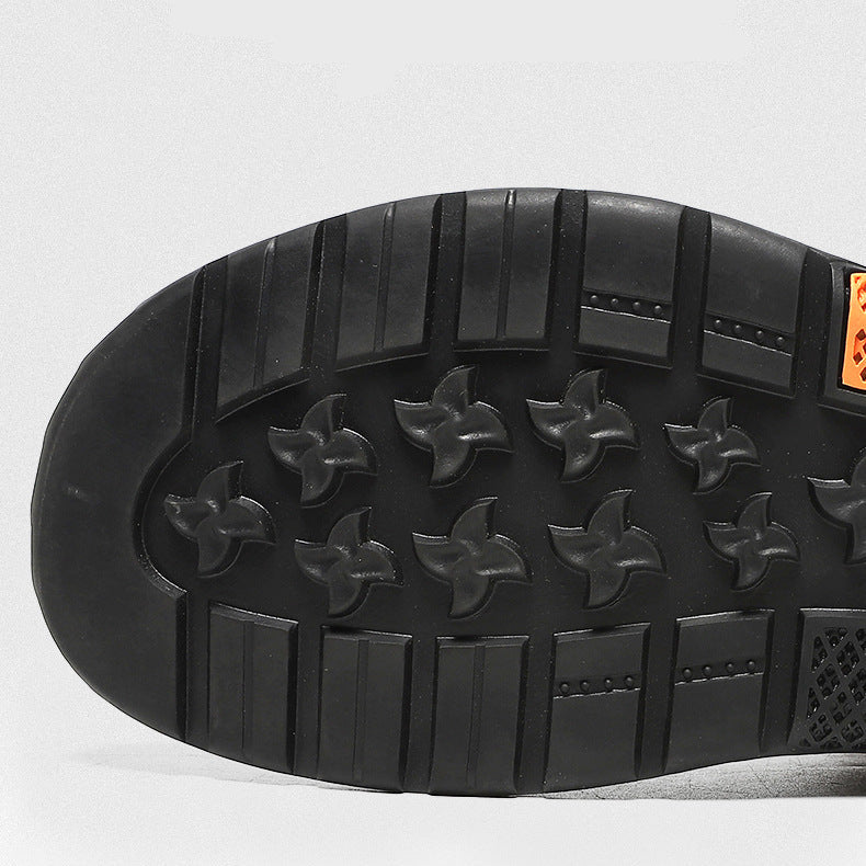 Men's Casual Leather Fashion Sneakers Ankle Chukka Boots Handmade Lightweight Loafers Mid-top Dress Boots Walking Driving Shoes (BOGO) (Discount auto-applies with 2 pairs in the cart.)