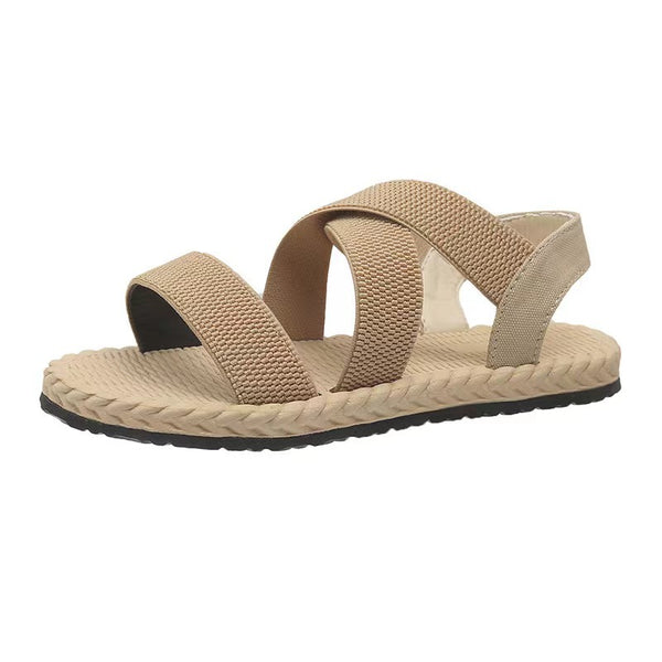 kaegreel elastic band sandals 31561 apricot