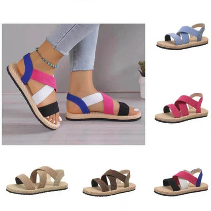Women Lightweight Soft Summer Flat Beach sandals