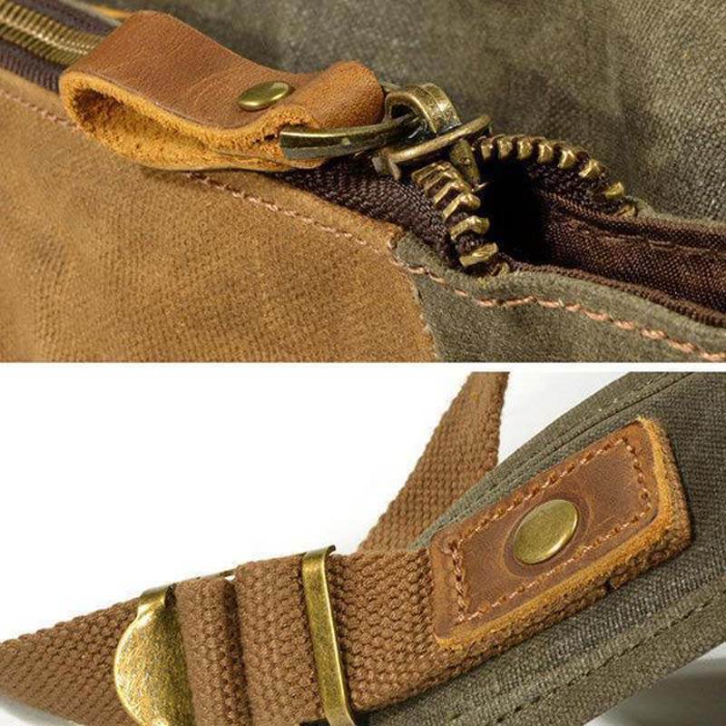 Männer Vintage Canvas Casual Travel Große Kapazität Wasserdichte Pendler Tasche Rucksack