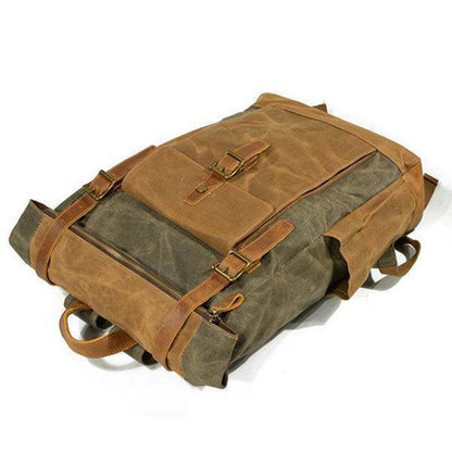 Männer Vintage Canvas Casual Travel Große Kapazität Wasserdichte Pendler Tasche Rucksack
