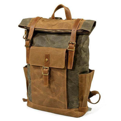 Männer Vintage Canvas Casual Travel Große Kapazität Wasserdichte Pendler Tasche Rucksack