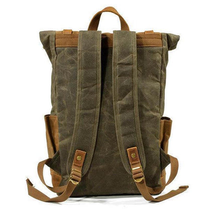 Männer Vintage Canvas Casual Travel Große Kapazität Wasserdichte Pendler Tasche Rucksack
