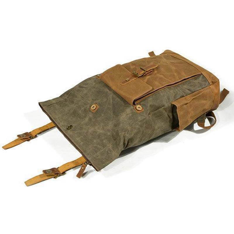 Männer Vintage Canvas Casual Travel Große Kapazität Wasserdichte Pendler Tasche Rucksack