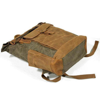 Männer Vintage Canvas Casual Travel Große Kapazität Wasserdichte Pendler Tasche Rucksack