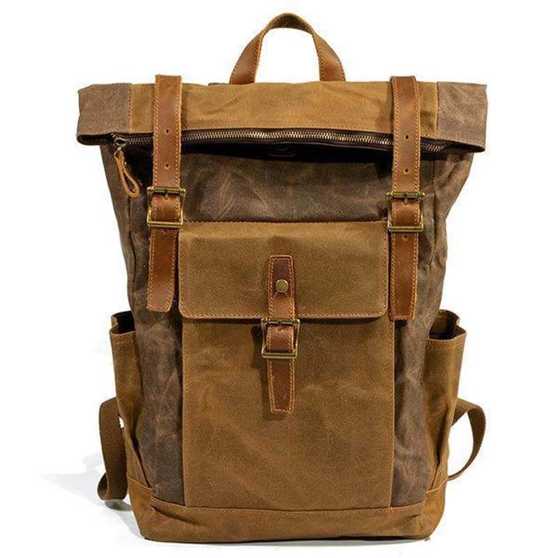 Männer Vintage Canvas Casual Travel Große Kapazität Wasserdichte Pendler Tasche Rucksack