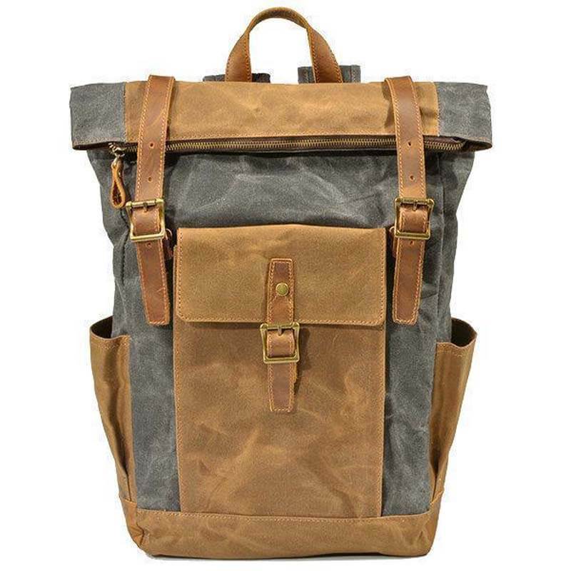 Männer Vintage Canvas Casual Travel Große Kapazität Wasserdichte Pendler Tasche Rucksack
