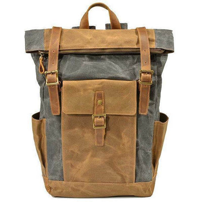 Männer Vintage Canvas Casual Travel Große Kapazität Wasserdichte Pendler Tasche Rucksack