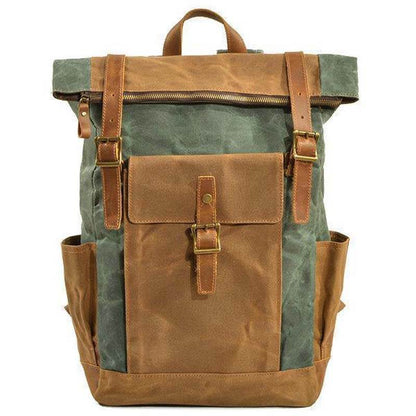 Männer Vintage Canvas Casual Travel Große Kapazität Wasserdichte Pendler Tasche Rucksack