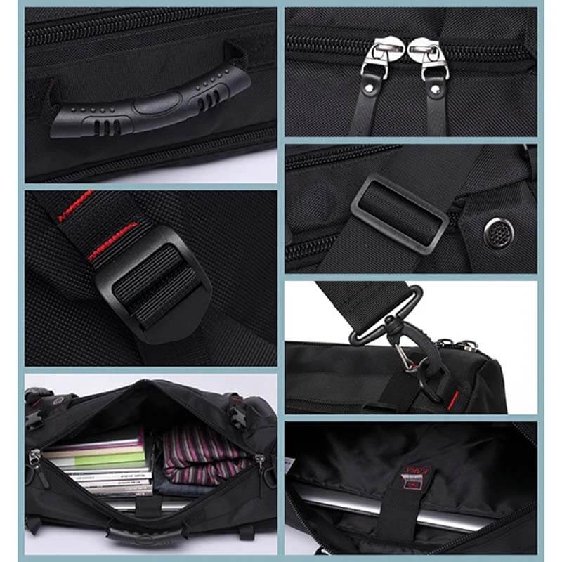 Men Multi-Carry Large Capacity Travel Outdoor Multifunction 15.6 Inch Laptop Bag Travel Bag Backpack