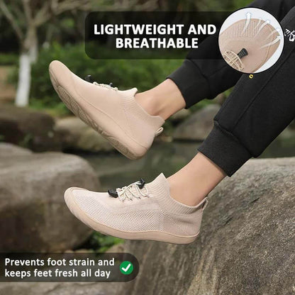 Wide-Toe Barefoot Comfortable Breathable Sports Fitness Shoes Flying Woven Casual Hiking Footwear (Unisex)