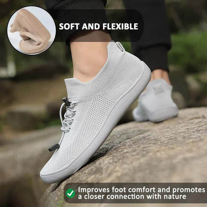 Wide-Toe Barefoot Comfortable Breathable Sports Fitness Shoes Flying Woven Casual Hiking Footwear (Unisex)