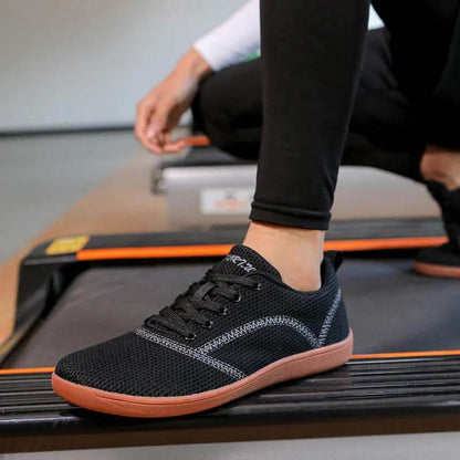 Wide Toe Barefoot Shoes Flying Woven Casual Soft Sole Shoes Walking Hiking Footwear (Unisex)