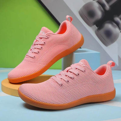 Wide Toe Barefoot Shoes Flying Woven Casual Soft Sole Shoes Walking Hiking Footwear (Unisex)