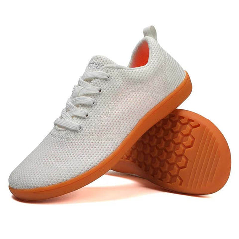 Nuevos zapatos de los pies anchos zapatos descalzos de superficie tejida volador