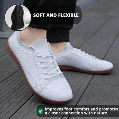 Wide Toe Comfortable Sports Outdoor Leisure Shoes Flying Woven Lightweight Barefoot Hiking Footwear (Unisex)