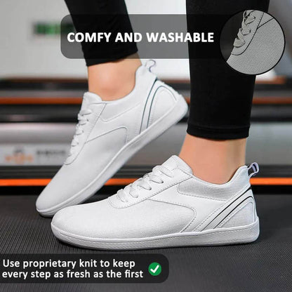 Casual Comfortable Walking Breathable Soft Sole Flying Woven Flat Foot Sports Shoes (Unisex)