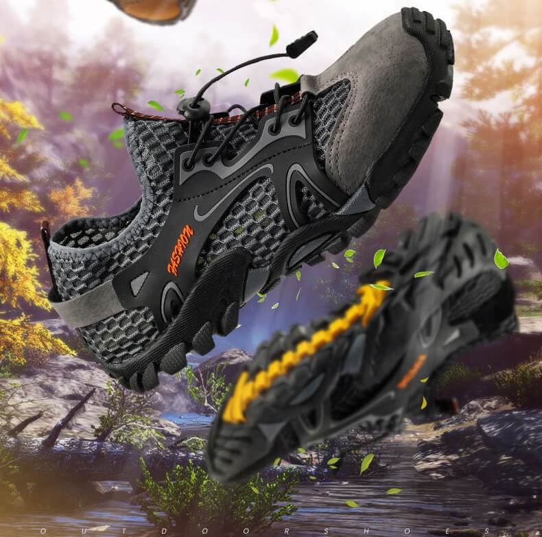 Mens Barefoot Shoes  Water Sneakers Non Slip Hiking Climbing Aqua Shoes Beach Barefoot Upstream Shoes Seaside Shoes