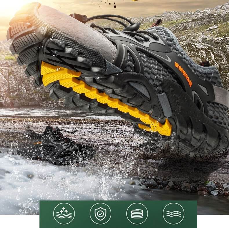 Mens Barefoot Shoes  Water Sneakers Non Slip Hiking Climbing Aqua Shoes Beach Barefoot Upstream Shoes Seaside Shoes