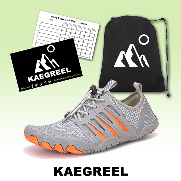 kaegreel barefoot shoes 31429 gray orange
