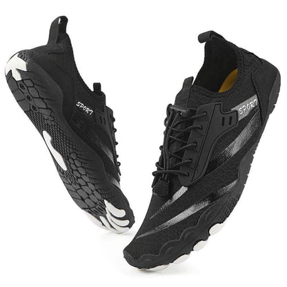 Scarpe da tracciamento del fiume all'aperto scarpe da nuoto non slittanti che ovadano scarpe d'acqua per treking a cinque dita scarpe a piedi nudi (unisex)